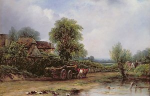 木材ワゴン 作： Frederick Waters Watts